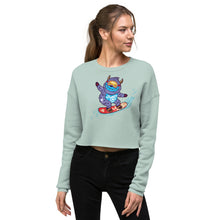 Load image into Gallery viewer, Premium Crop Sweatshirt - Yeti Shredding It!
