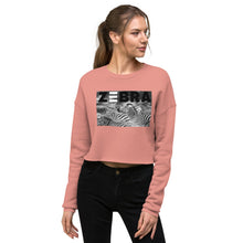 Load image into Gallery viewer, Premium Crop Sweatshirt - Zebra Blur - Ronz-Design-Unique-Apparel
