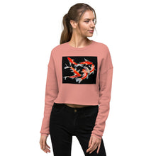 Load image into Gallery viewer, Premium Crop Sweatshirt - Six Koi - Ronz-Design-Unique-Apparel
