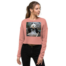 Load image into Gallery viewer, Premium Crop Sweatshirt - Bamboo Panda - Ronz-Design-Unique-Apparel
