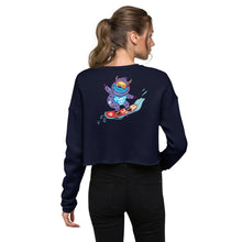 Load image into Gallery viewer, Premium Crop Sweatshirt - Yeti Shredding It! • Print on the BACK!
