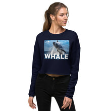 Load image into Gallery viewer, Premium Crop Sweatshirt - Humpback Rising - Ronz-Design-Unique-Apparel
