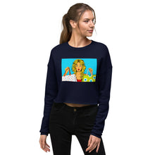Load image into Gallery viewer, Premium Crop Sweatshirt -  Shop Till You Drop - Ronz-Design-Unique-Apparel
