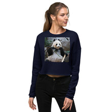 Load image into Gallery viewer, Premium Crop Sweatshirt - Bamboo Panda - Ronz-Design-Unique-Apparel
