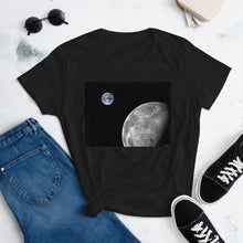 Load image into Gallery viewer, The Fashion Fit Tee - NASA Photo: Earth &amp; Moon from Space
