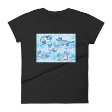 Load image into Gallery viewer, The Fashion Fit - Foxes in Blue
