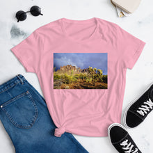 Load image into Gallery viewer, The Fashion Fit Tee - Rainbow in the Desert, Superstition Mt. AZ
