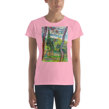 Load image into Gallery viewer, The Fashion Fit Tee - van Gogh: Garden at Saint Paul Hospital
