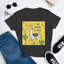 Load image into Gallery viewer, The Fashion Fit Tee - NO PROB-LLAMA
