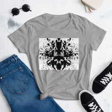 Load image into Gallery viewer, The Fashion Fit Tee - Splat! or My Brain Thinking about Space-Time.
