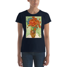 Load image into Gallery viewer, The Fashion Fit Tee - van Gogh: Cornflowers &amp; Poppies
