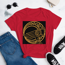 Load image into Gallery viewer, The Fashion Fit Tee - Odin&#39;s Crow on a Crescent Moon
