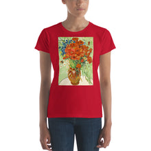 Load image into Gallery viewer, The Fashion Fit Tee - van Gogh: Cornflowers &amp; Poppies
