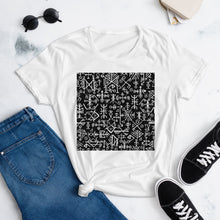 Load image into Gallery viewer, The Fashion Fit Tee - Runic Magic Hand Symbols
