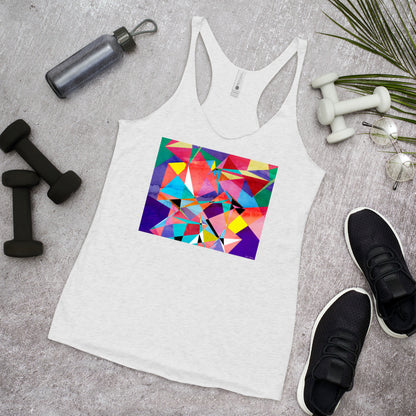 Racerback Tank Top - Abstract Triangles
