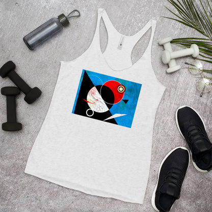 WanderBack Racerback Women's Tank Top - Abstract Orbits