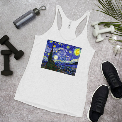 WanderBack Racerback Women's Tank Top - Starry Night
