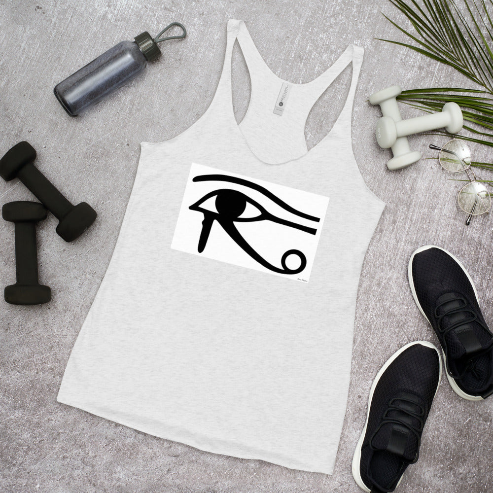 WanderBack Racerback Women's Tank Top - Eye of Horus