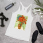 WanderBack Racerback Women's Tank Top - van Gogh: Cornflowers & Poppies