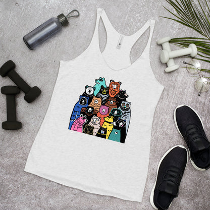 WanderBack Racerback Women's Tank Top - A Band of Bears