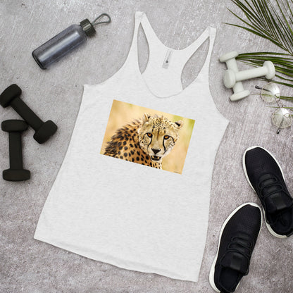 WanderBack Racerback Women's Tank - Cheetah Fangs