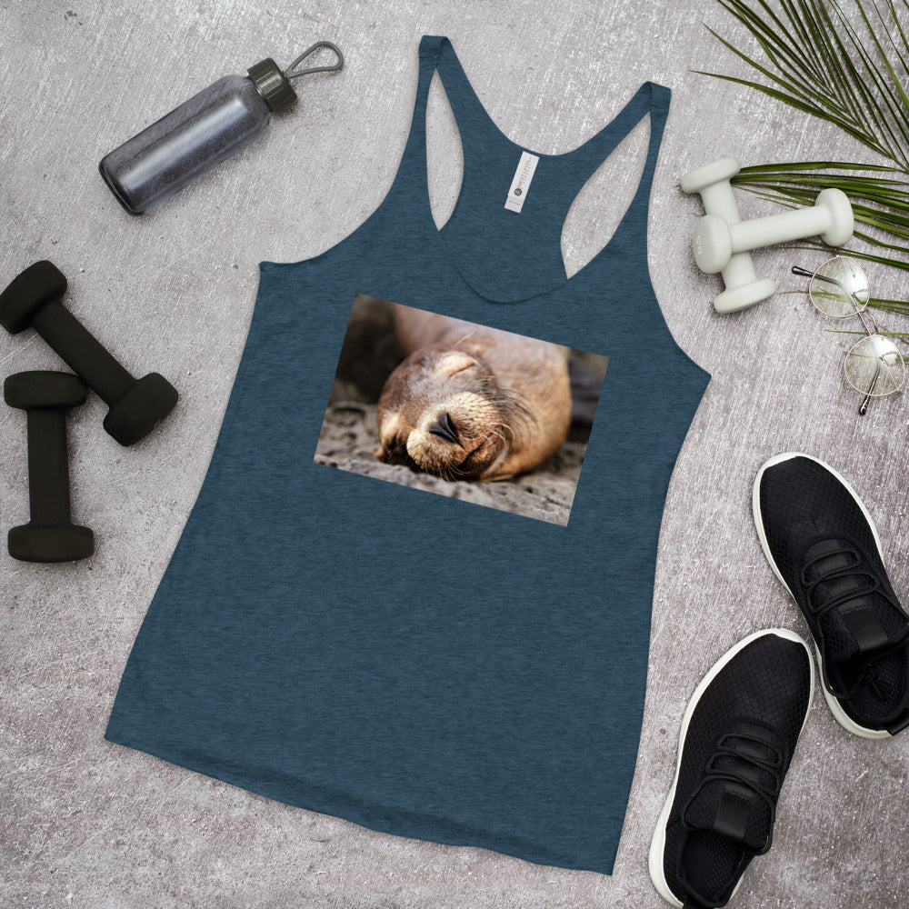 WanderBack Racerback Women's Tank Top - Snoring Sound