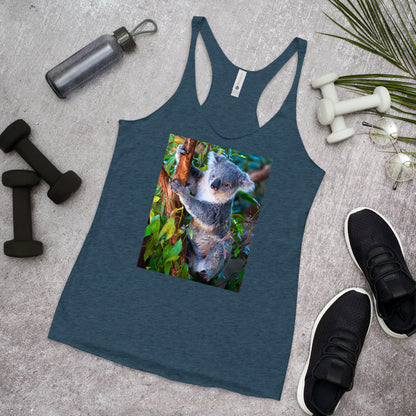 WanderBack Racerback Women's Tank Top - Koala in a Tree