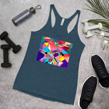 Racerback Tank Top - Abstract Triangles