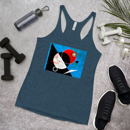 WanderBack Racerback Women's Tank Top - Abstract Orbits