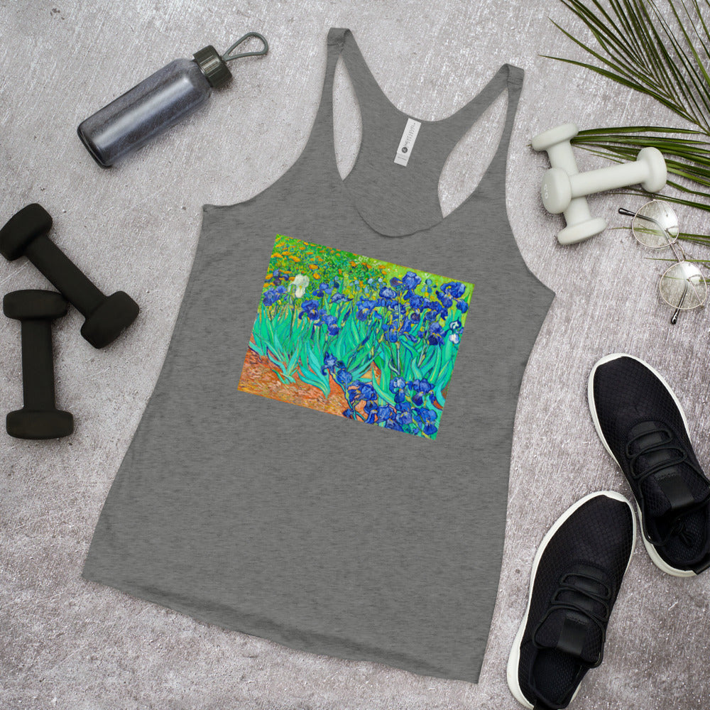 WanderBack Racerback Women's Tank Top - van Gogh: Irises