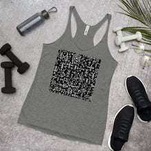 Load image into Gallery viewer, Racerback Tank Top - Runic Magic Hand Symbols
