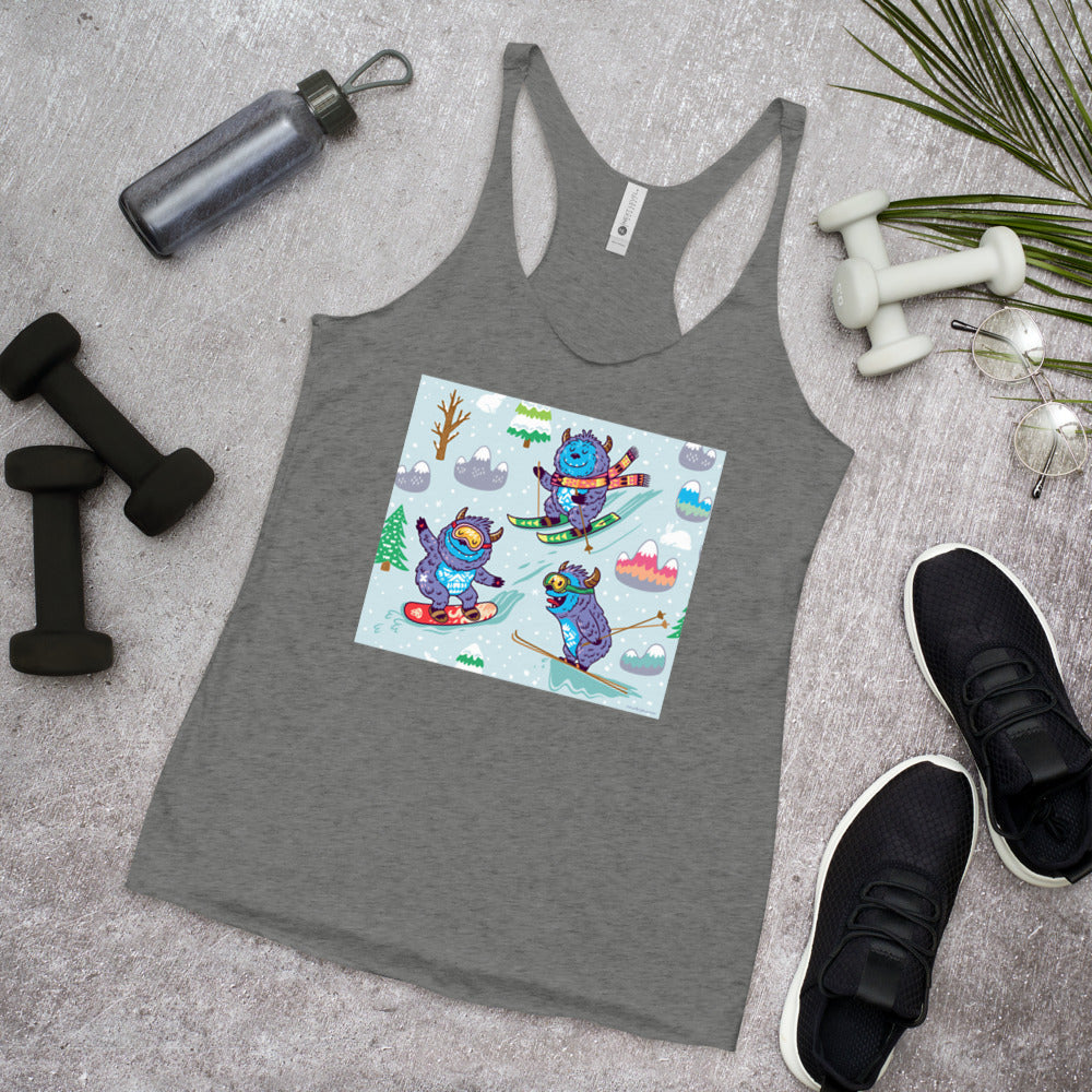 WanderBack Racerback Women's Tank Top - Yeti Madness