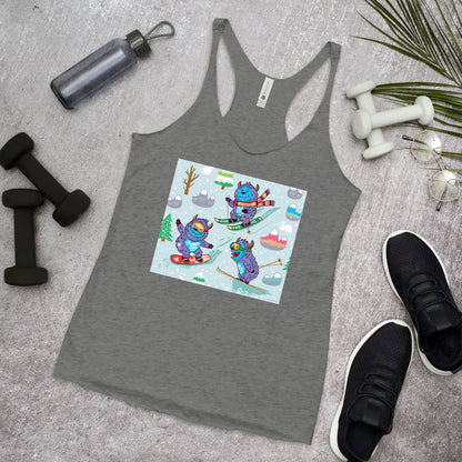 WanderBack Racerback Women's Tank Top - Yeti Madness