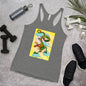 WanderBack Racerback Women's Tank Top - Yellow & Green Chinese Dragon