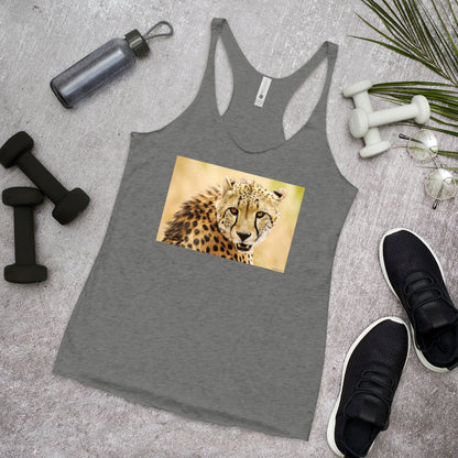 WanderBack Racerback Women's Tank - Cheetah Fangs