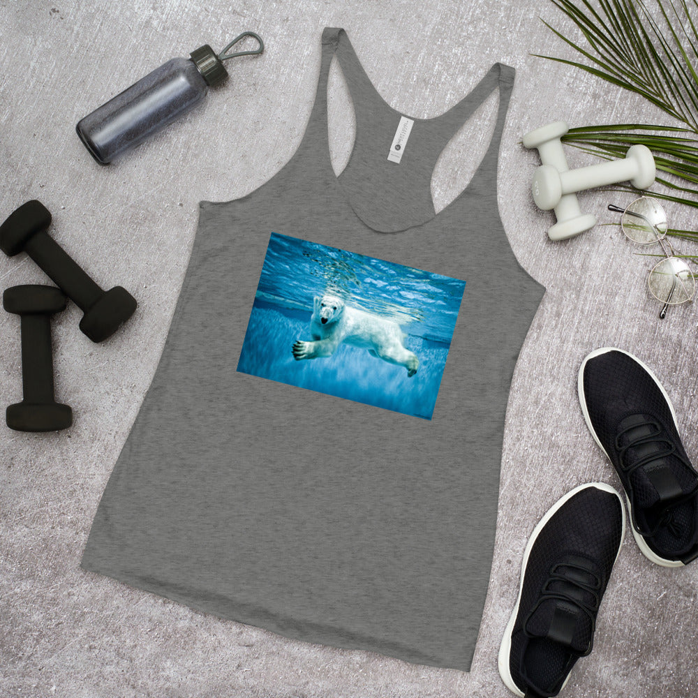 WanderBack Racerback Women's Tank Top - Polar Paddle