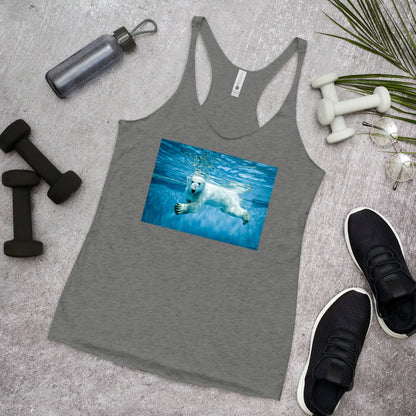 WanderBack Racerback Women's Tank Top - Polar Paddle