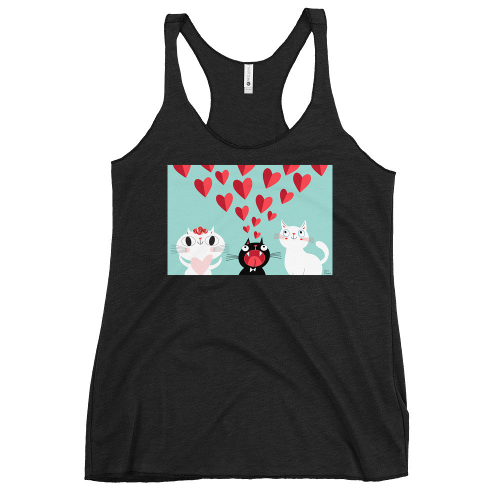 WanderBack Racerback Women's Tank Top - I Love You. I Love You. I Love You.