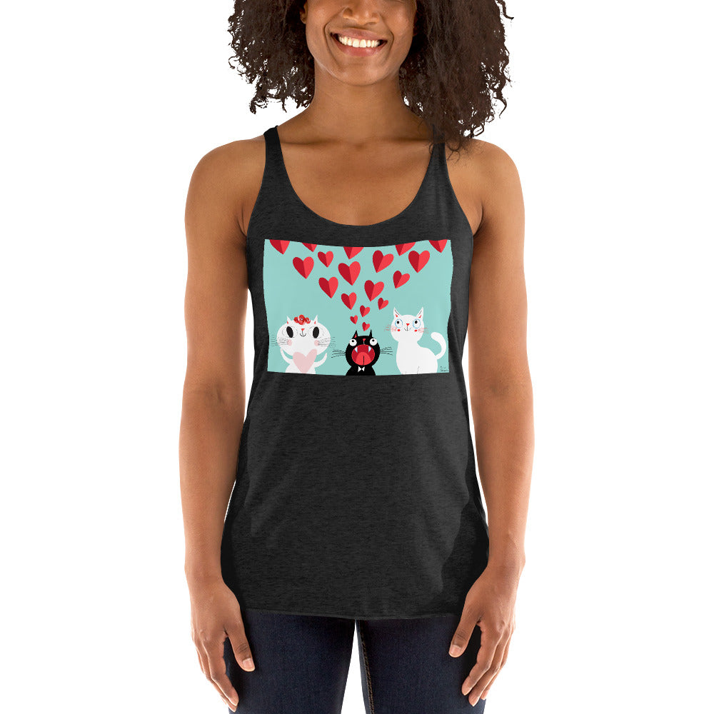 WanderBack Racerback Women's Tank Top - I Love You. I Love You. I Love You.
