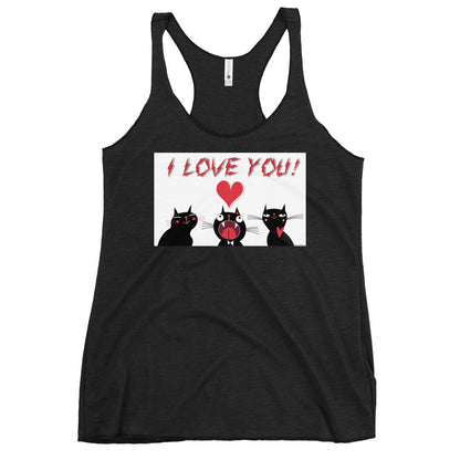 WanderBack Racerback Women's Tank Top - I love you!