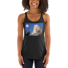 Load image into Gallery viewer, Racerback Tank Top - Lion in Moonlight
