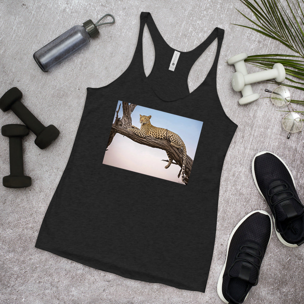 Racerback Tank Top - Leopard Sunset