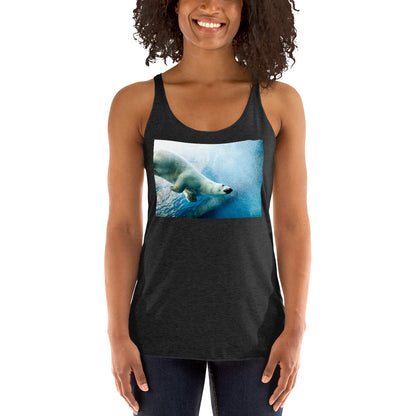 WanderBack Racerback Women's Tank Top - Polar Dip