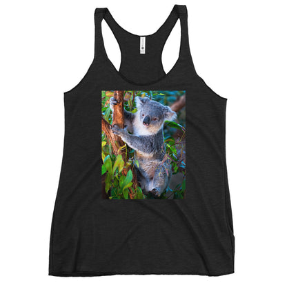 WanderBack Racerback Women's Tank Top - Koala in a Tree
