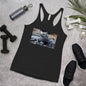 Racerback Tank Top - Galapagos Blue Marine Iguana