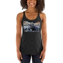 Load image into Gallery viewer, Racerback Tank Top - Galapagos Blue Marine Iguana
