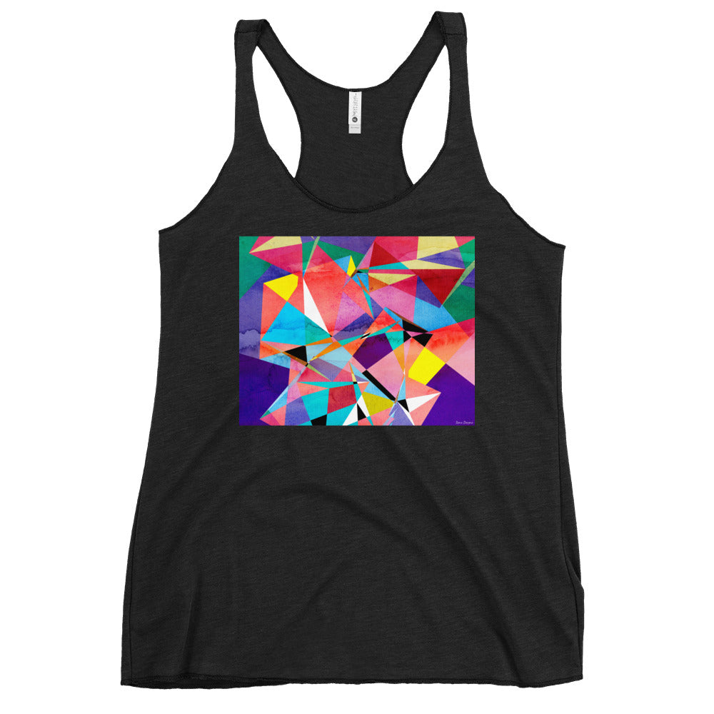Racerback Tank Top - Abstract Triangles