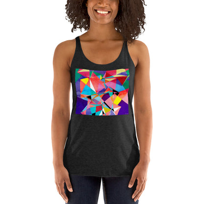 Racerback Tank Top - Abstract Triangles