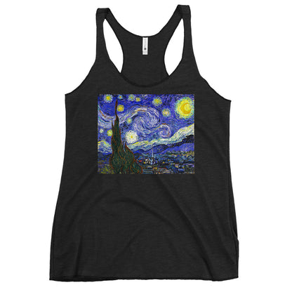 WanderBack Racerback Women's Tank Top - Starry Night