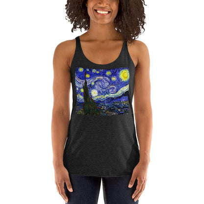 WanderBack Racerback Women's Tank Top - Starry Night